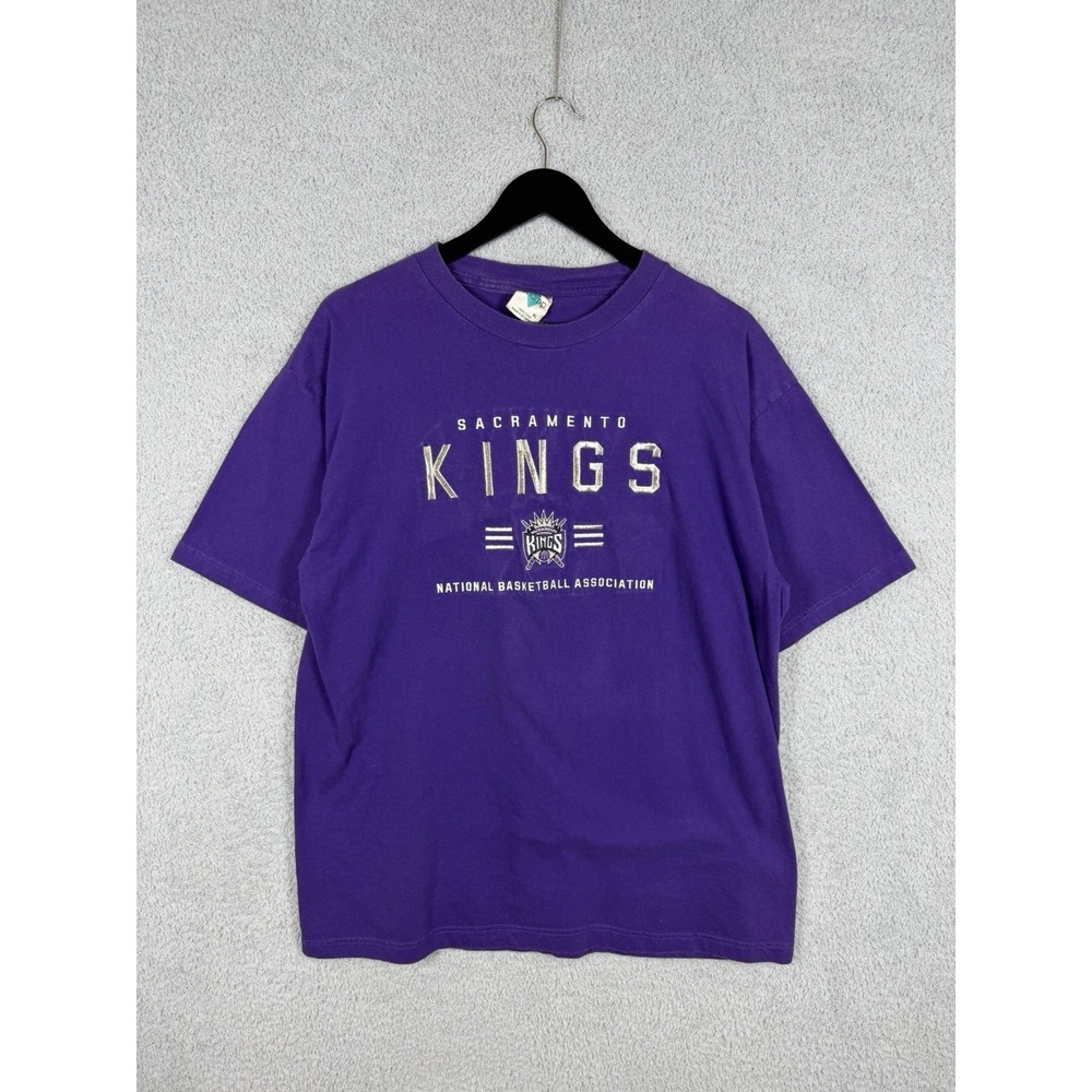Vintage Tour Champ Sacramento Kings Mens XL NBA Basketball T-Shirt Purple 90s
